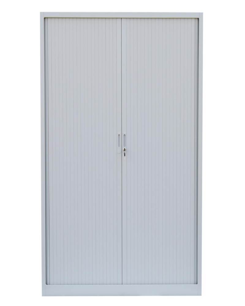 Produktbild Lüllmann Rollladenschrank mit 4 Fachböden 1950 x 1000 x 457 mm in lichtgrau bild 2