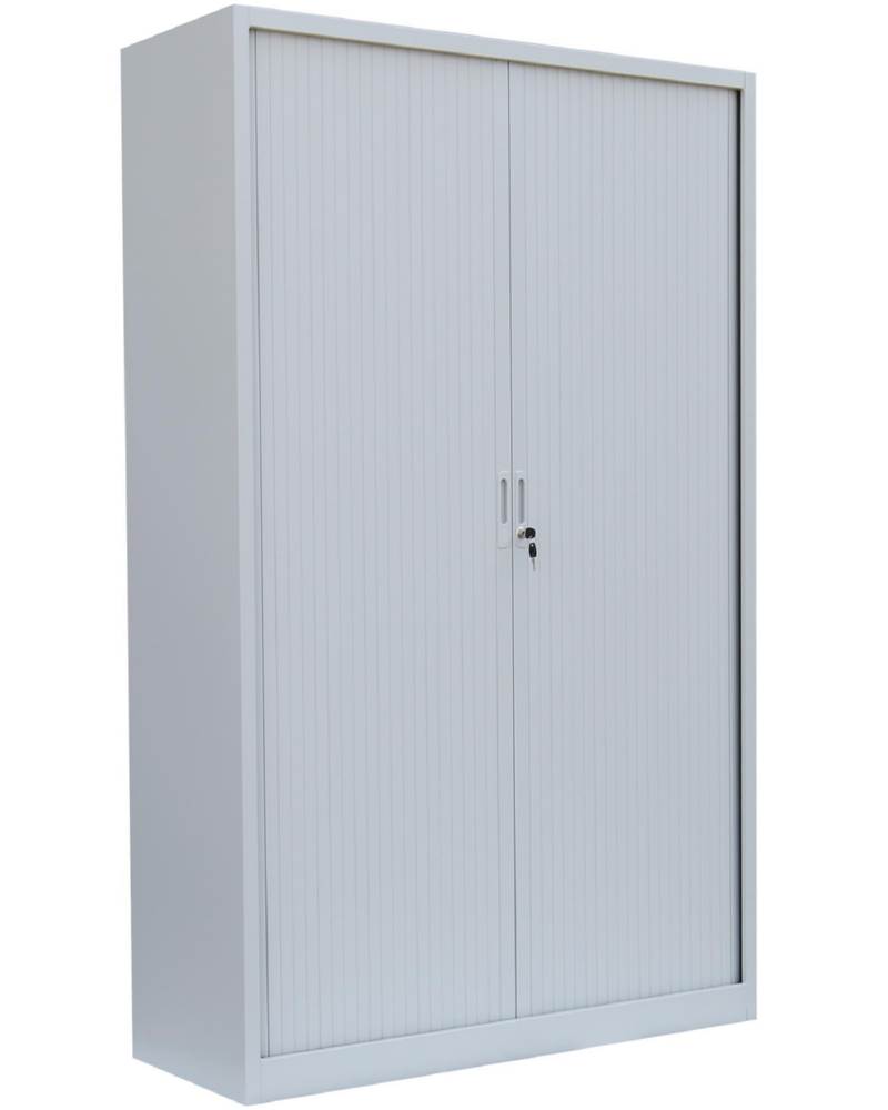 Produktbild Lüllmann Rollladenschrank mit 4 Fachböden 1950 x 1200 x 457 mm in lichtgrau