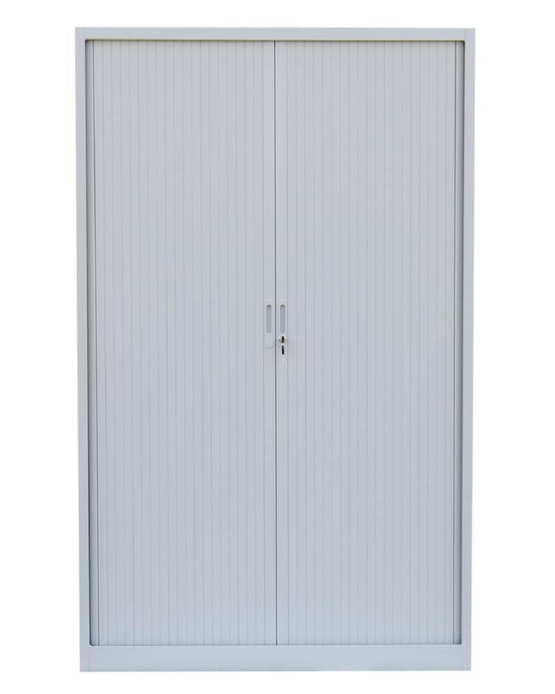 Produktbild Lüllmann Rollladenschrank mit 4 Fachböden 1950 x 1200 x 457 mm in lichtgrau bild 2