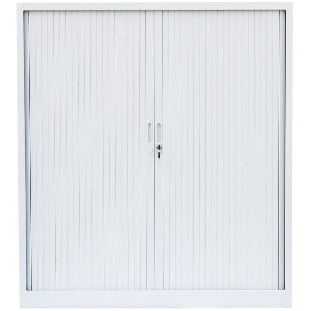 Produktbild Lüllmann Rollladenschrank mit 2 Fachböden 1350 x 1200 x 457 mm in signalweiß