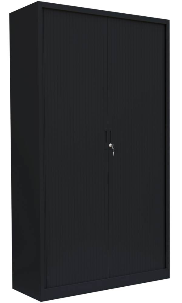 Produktbild Lüllmann Rollladenschrank mit 4 Fachböden 1950 x 1000 x 457 mm in tief schwarz