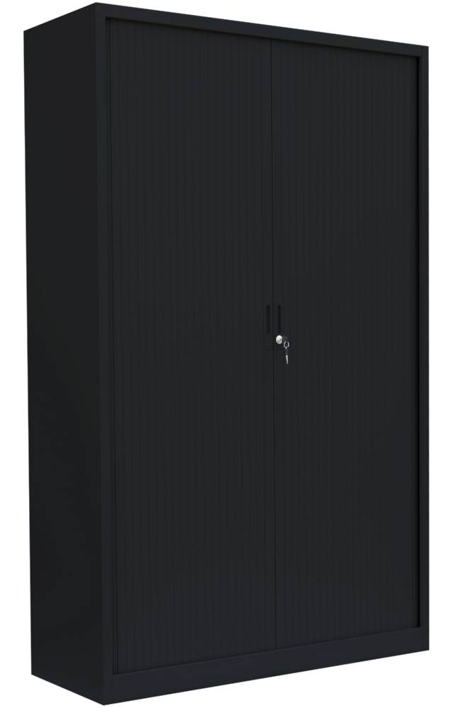Produktbild Lüllmann Rollladenschrank mit 4 Fachböden 1950 x 1200 x 457 mm in tief schwarz