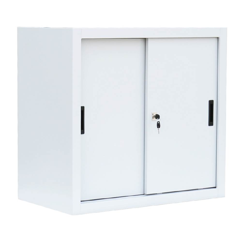 Produktbild Lüllmann Schiebetürenschrank mit 1 Fachboden 750 x 800 x 450 mm in signalweiß