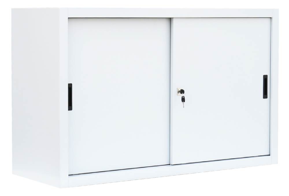 Produktbild Lüllmann Schiebetürenschrank mit 1 Fachboden750 x 1600 x 450 mm in signalweiß