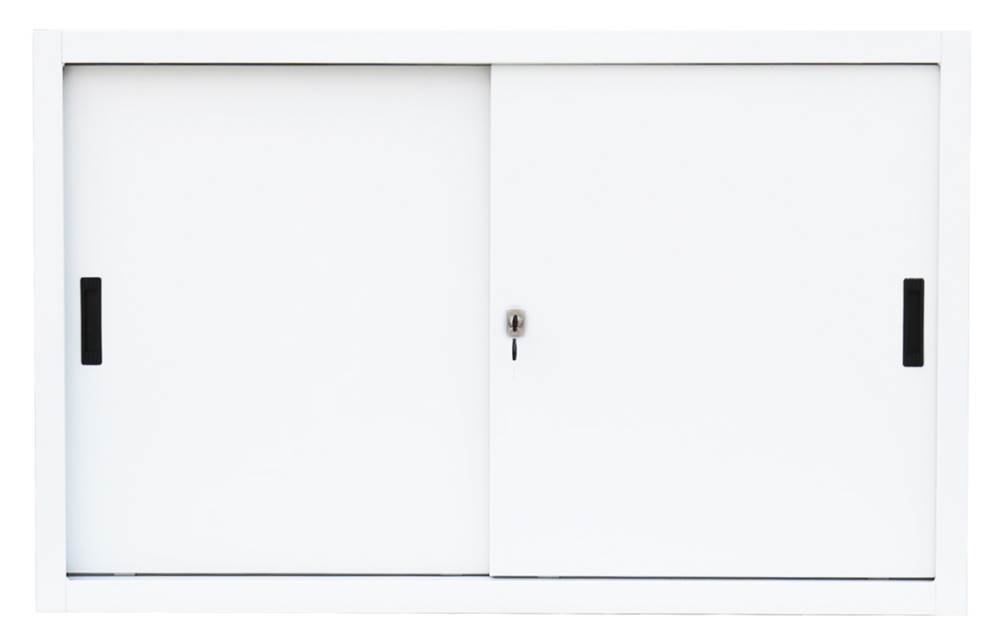 Produktbild Lüllmann Schiebetürenschrank mit 1 Fachboden750 x 1600 x 450 mm in signalweiß bild 2