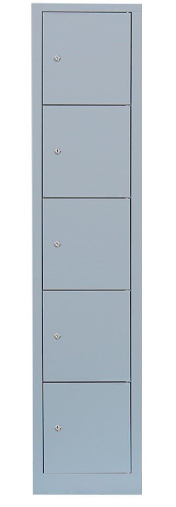 Produktbild Lüllmann XL Schließfachschrank 5 Fächer 1900 x 415 x 450 mm lichtgrau bild 9