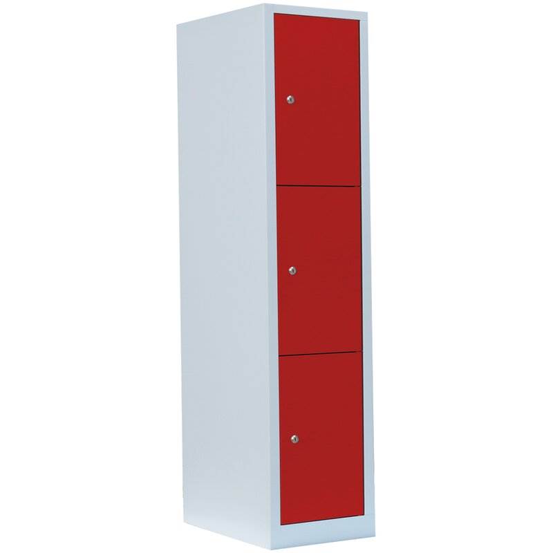 Produktbild Lüllmann Schließfachschrank 1 Abteil 1800 x 415 x 500 mm 3 Fächer