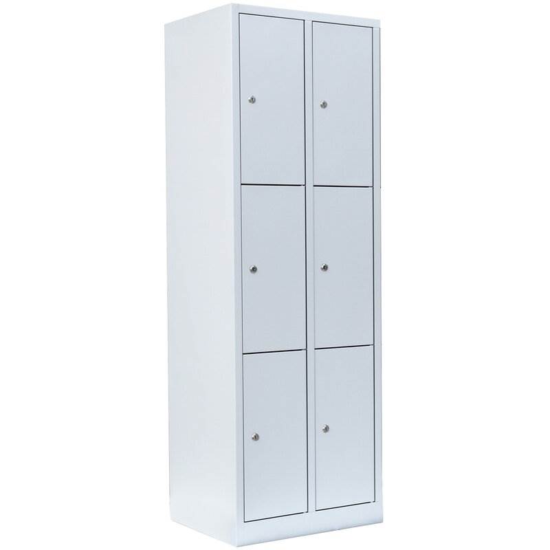 Produktbild Lüllmann Schließfachschrank 2 Abteile 6 Fächer 1800 x 600 x 500 mm