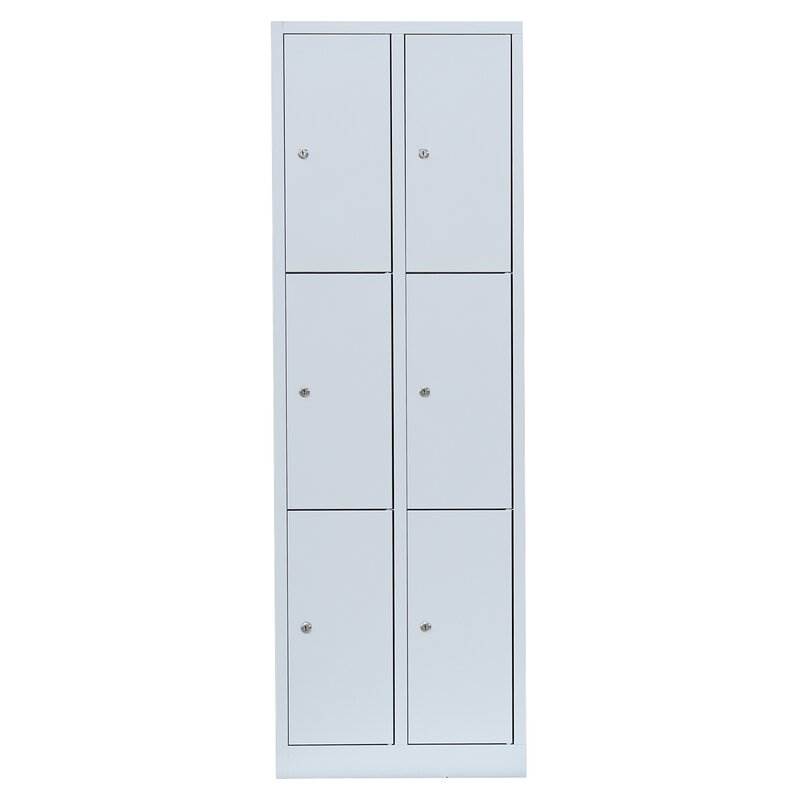 Produktbild Lüllmann Schließfachschrank 2 Abteile 6 Fächer 1800 x 600 x 500 mm bild 2