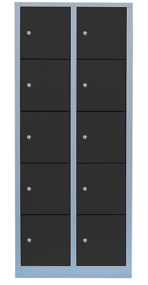 Produktbild Lüllmann XL Schließfachschrank 10 Fächer 1900 x 800 x 450 mm lichtgrau anth bild 4