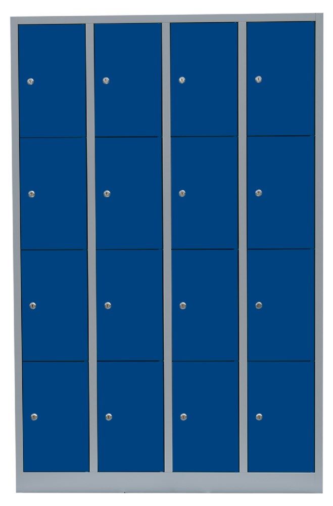 Produktbild Lüllmann Schließfachschrank 16 Fächern 1800 x 1170 x 500 mm lichtgrau enzia bild 4