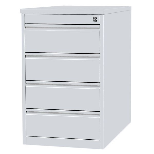 Produktbild Lüllmann Standcontainer 4 Schubladen 750 x 460 x 790 mm lichtgrau
