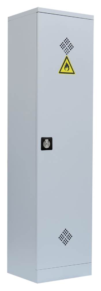 Produktbild Lüllmann Umweltschrank 1 Tür 4 Wannenböden 1950 x 500 x 422 mm in lichtgrau