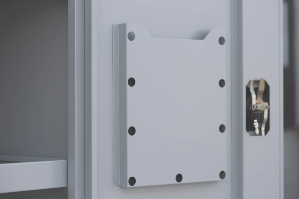 Produktbild Lüllmann Umweltschrank 1 Tür 4 Wannenböden 1950 x 500 x 422 mm in lichtgrau bild 6