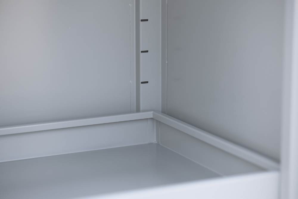 Produktbild Lüllmann Umweltschrank 2 Türen 4 Wannenböden 1950 x 916 x 422 mm in lichtgrau bild 7