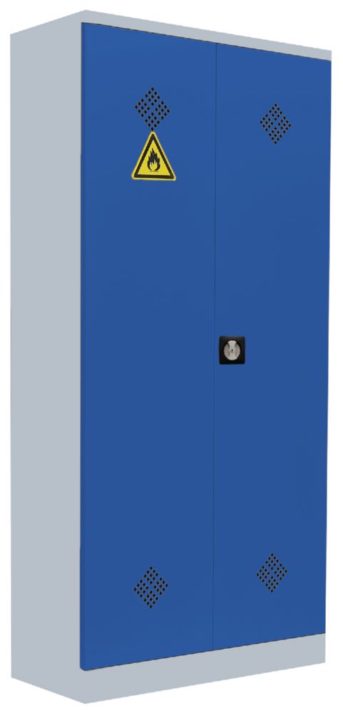 Produktbild Lüllmann Umweltschrank m 2 Türen 4 Wannenböden 1950 x 916 x 422 mm lichtgrau anthrazit bild 2