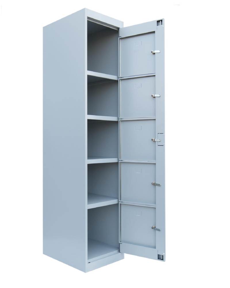 Produktbild Lüllmann Verteilerschrank 1 Abteil 5 Fächer 1800 x 400 x 500 mm in lichtgrau bild 3