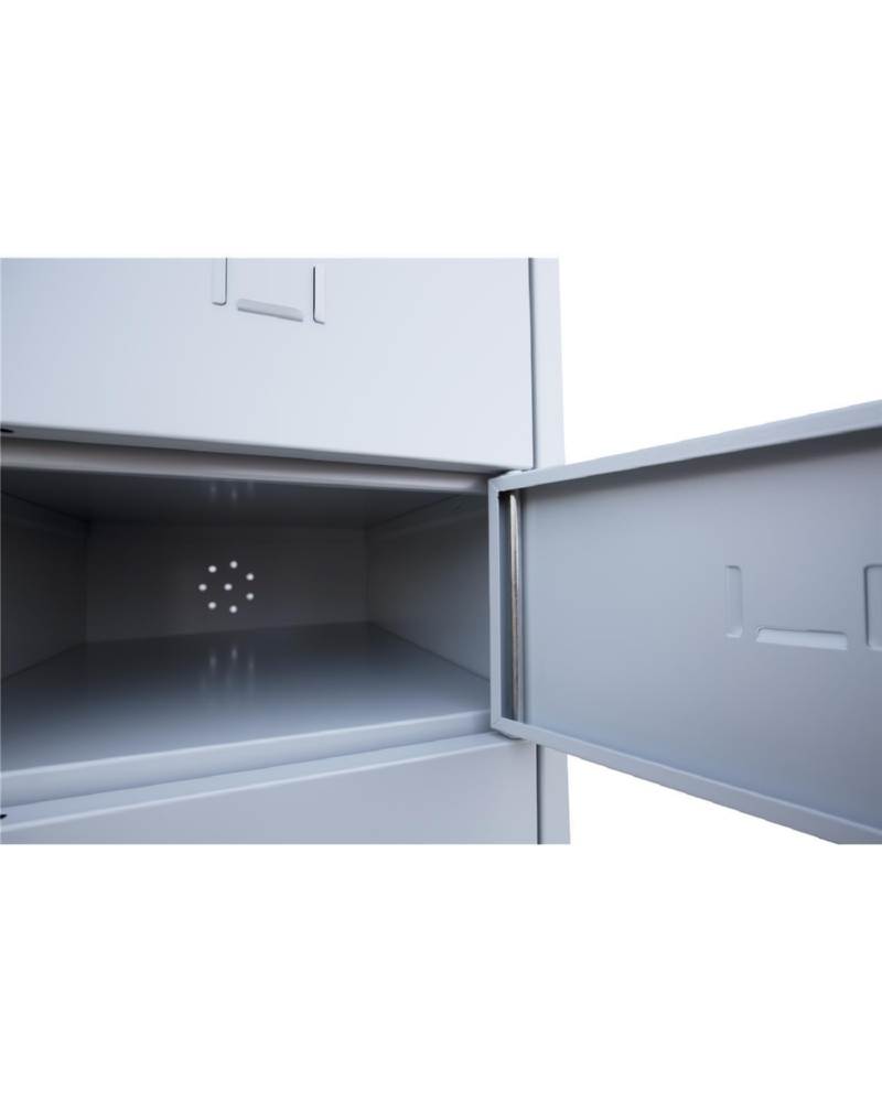 Produktbild Lüllmann Verteilerschrank 1 Abteil 8 Fächer 1800 x 400 x 500 mm lichtgrau bild 3