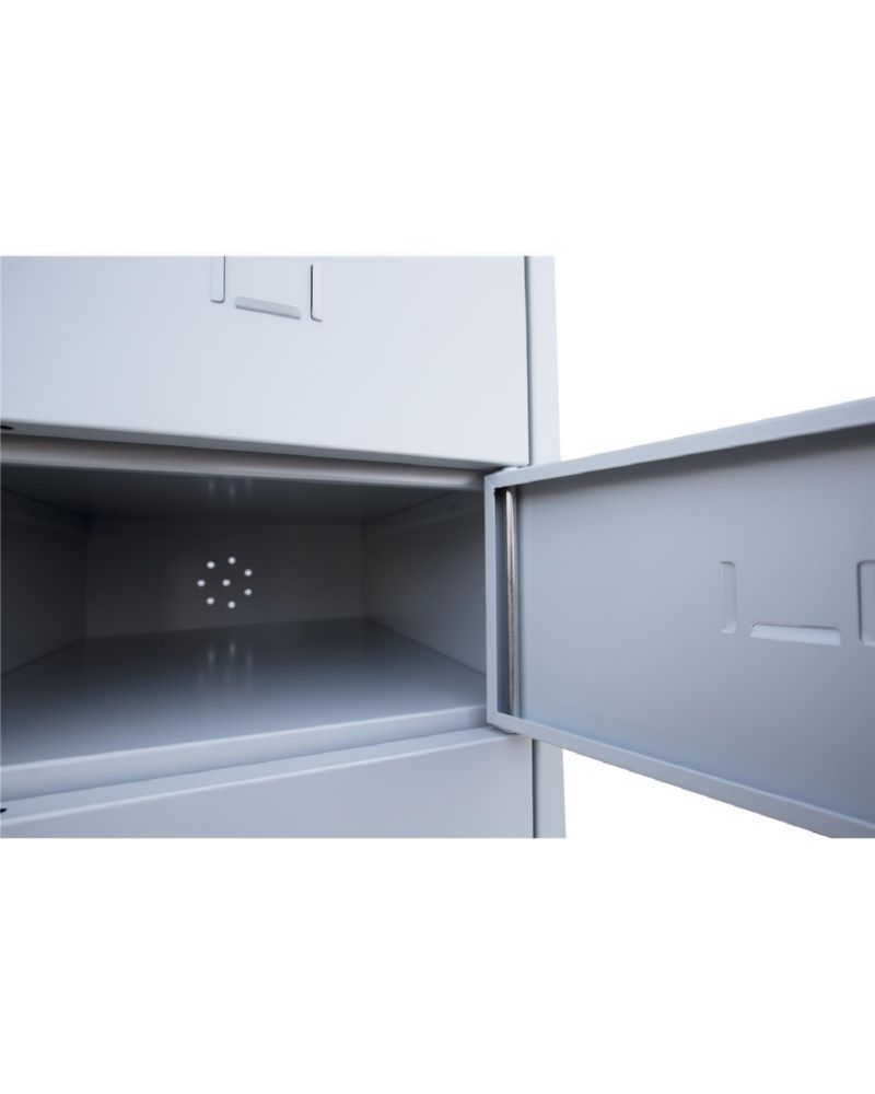 Produktbild Lüllmann Verteilerschrank 1 Abteil 10 Fächer 1800 x 400 x 500 mm lichtgrau bild 5