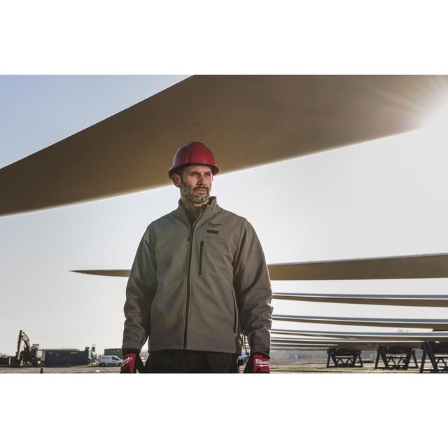 Produktbild Akku Heiz Jacke Herren grau M12 HJGR6-0 (XXXL) 12 V bild 2