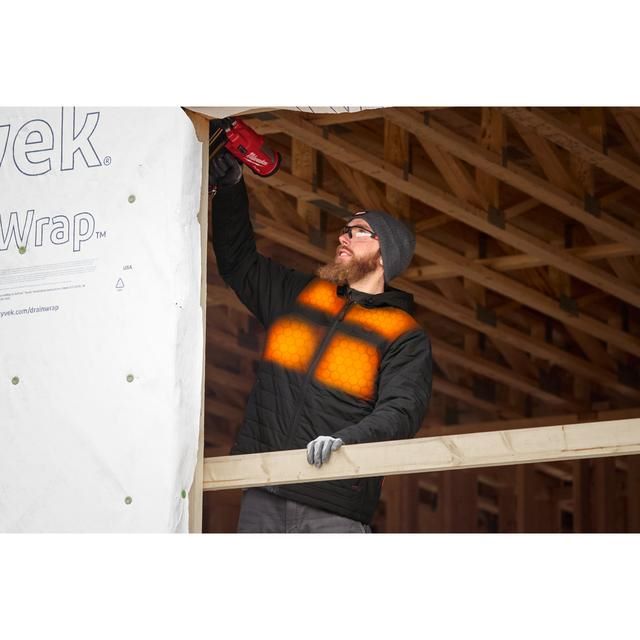 Produktbild M12 HPJBL3-0 (S) 12 V Akku Heiz Steppjacke Herren schwarz Größe S bild 3