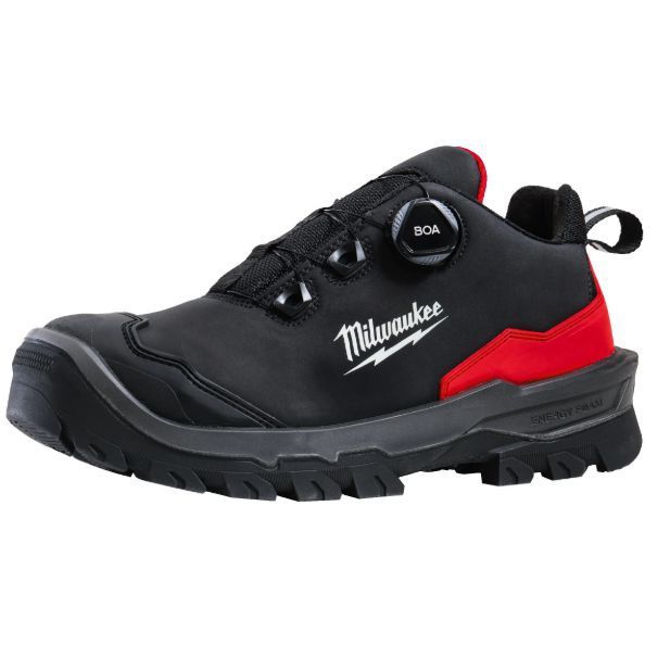 Produktbild Milwaukee ARMOURTRED S3S Sicherheits Halbschuh BOA weit Mikrofaser schwarz Größe 43