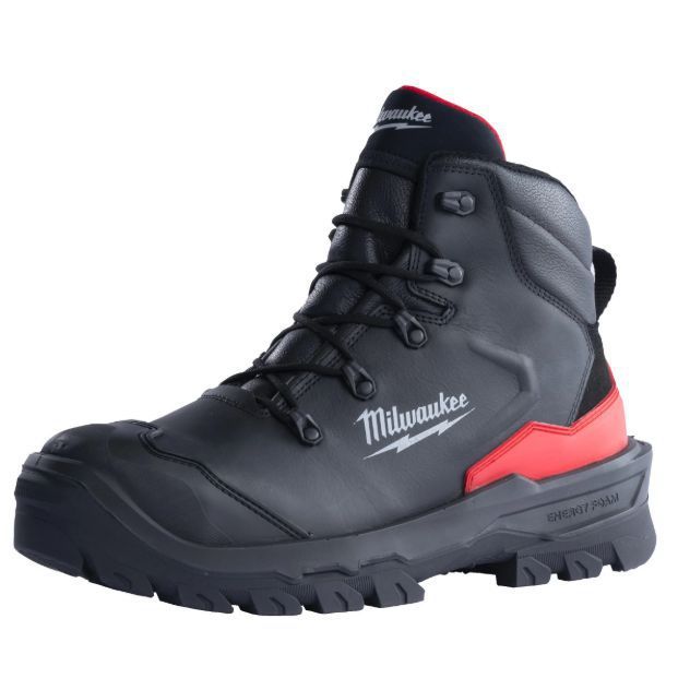 Produktbild Milwaukee ARMOURTRED S3S Sicherheits Schnürstiefel weit Leder schwarz Größe 43