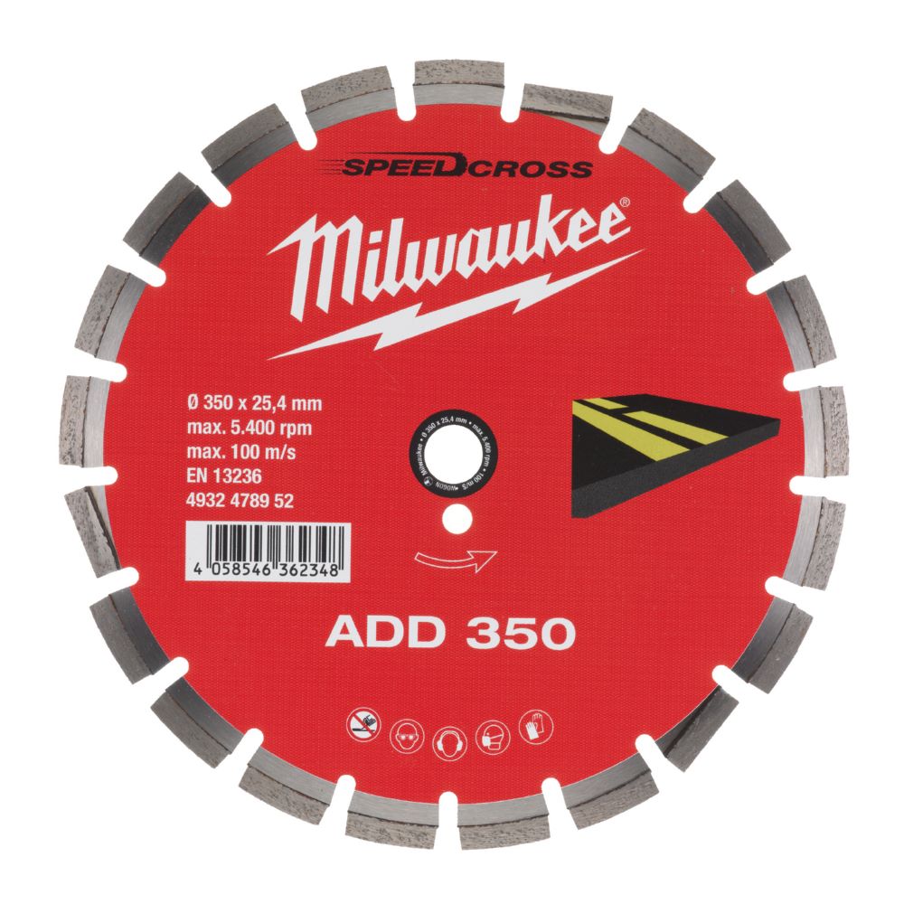 Produktbild Milwaukee Diamanttrennscheibe für Asphalt ADD 350 mm