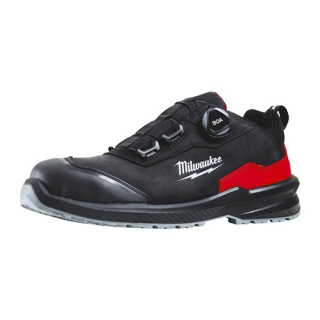 Produktbild Milwaukee FLEXTRED S3S Sicherheits Halbschuh BOA Leder schwarz Größe 45