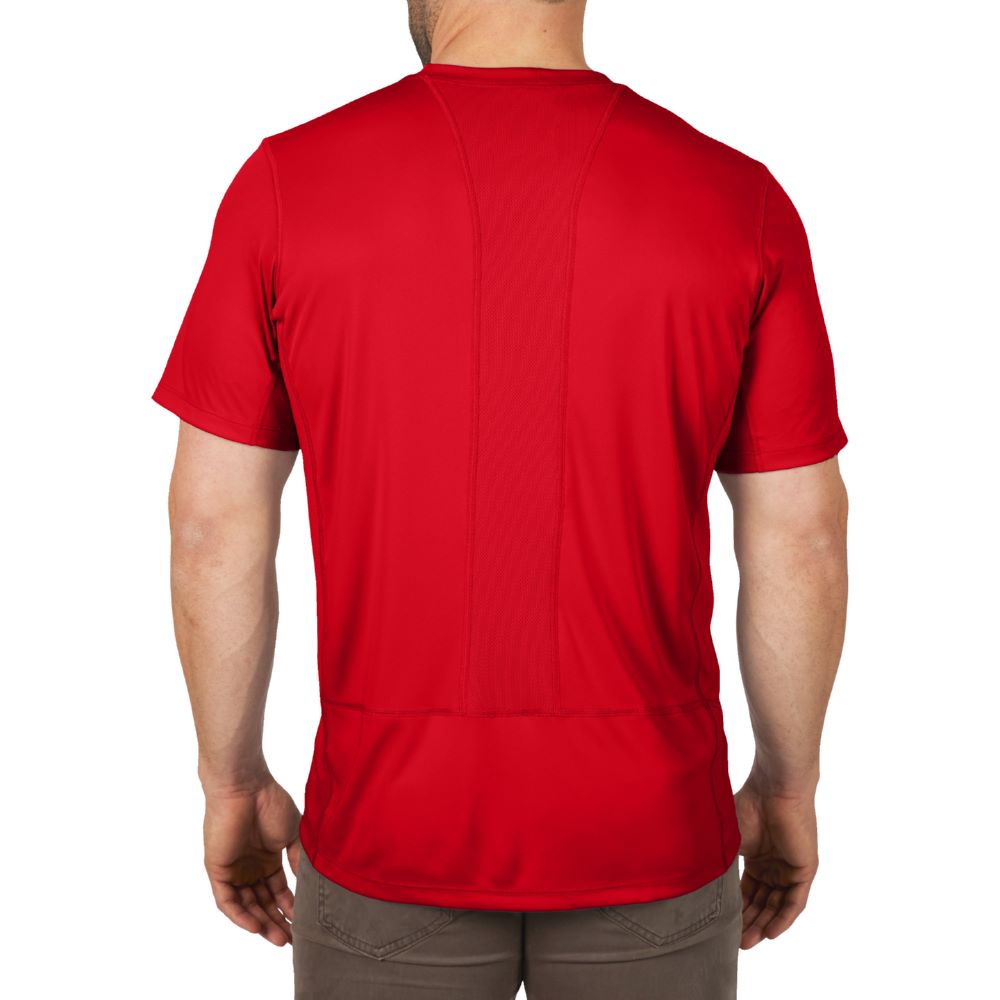 Produktbild Milwaukee Elektrowerkzeuge Funktions T-Shirt in rot mit UV Schutz WWSSRD-XXL Größer XXL bild 2