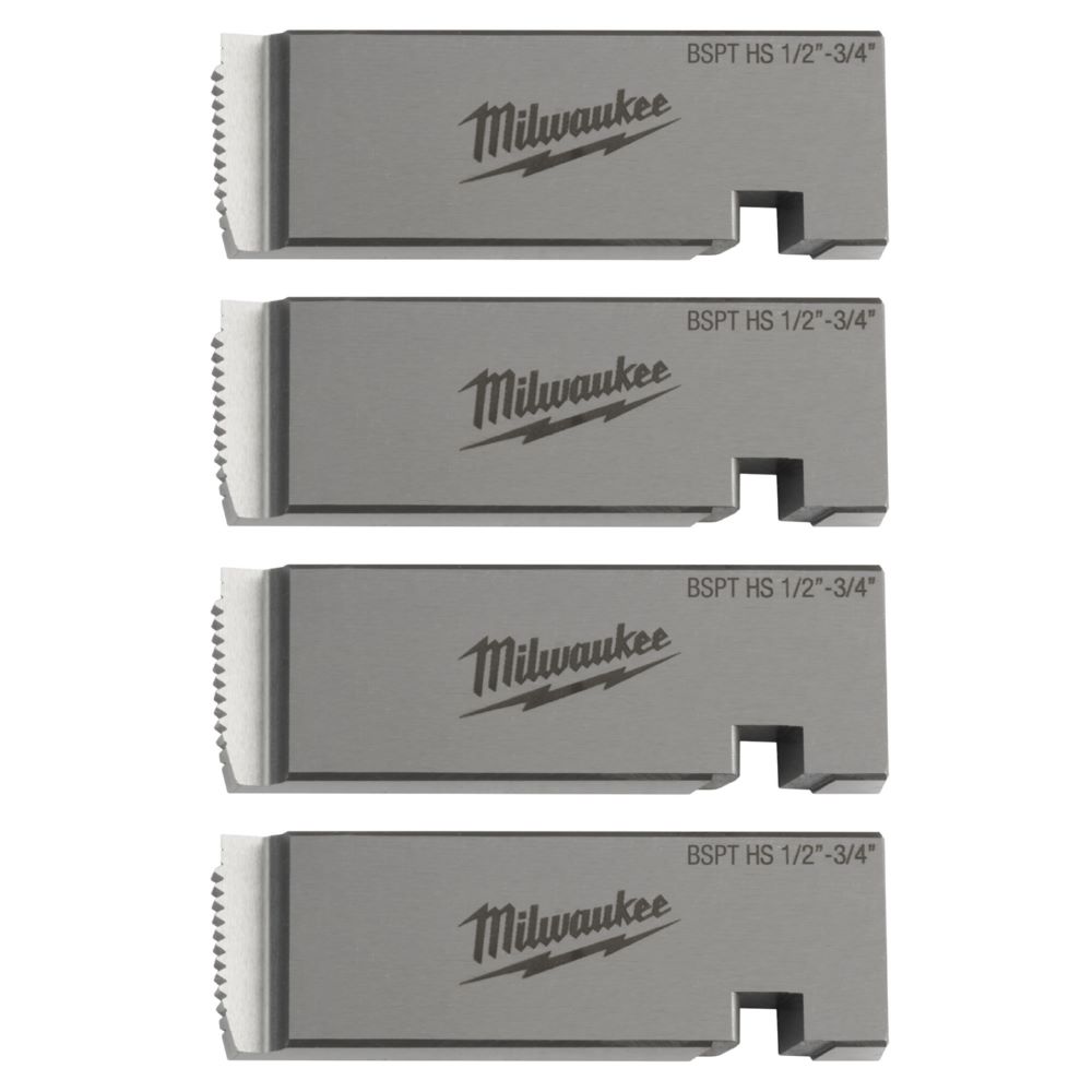 Produktbild Milwaukee Elektrowerkzeuge Gewindeschneideisen 1/2 Zoll bis 3/4 Zoll BSPT HS für MXF PTR2 PTR2D