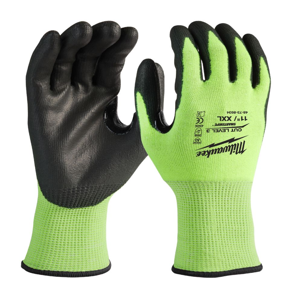 Produktbild Milwaukee Hi-Vis Schnittschutzhandschuhe Klasse 3 C Größe 11 XXL