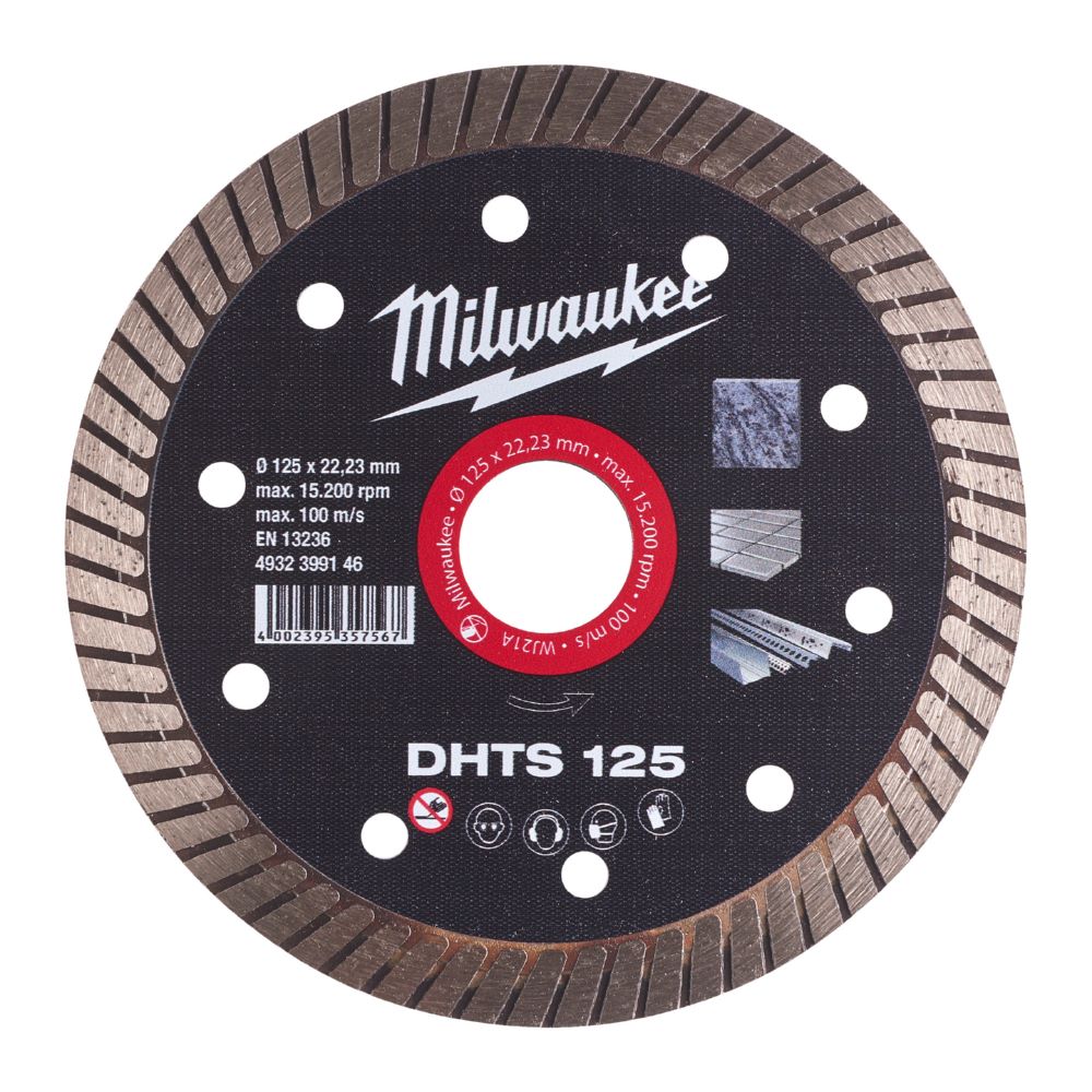 Produktbild Milwaukee Diamanttrennscheibe DHTS 125 mm extra dünn
