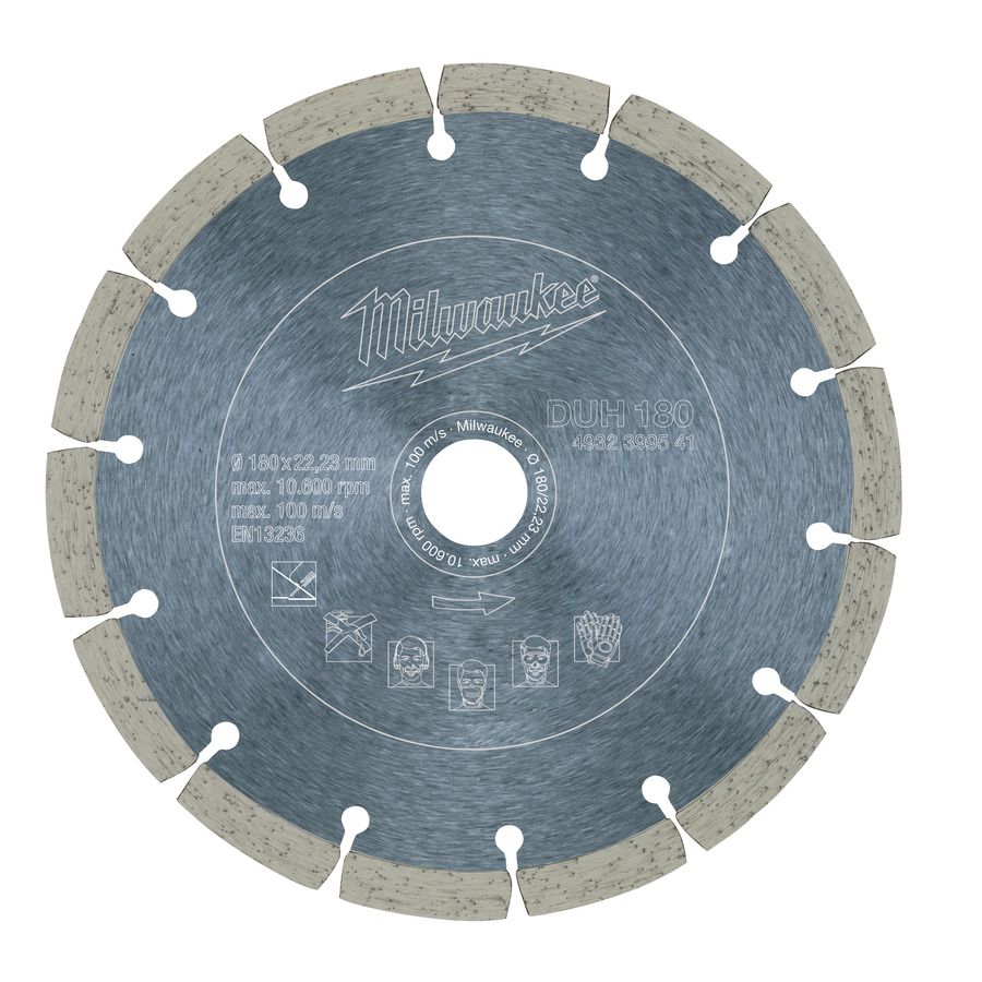 Produktbild Milwaukee für harte Materialien Diamanttrennscheibe DUH 180mm