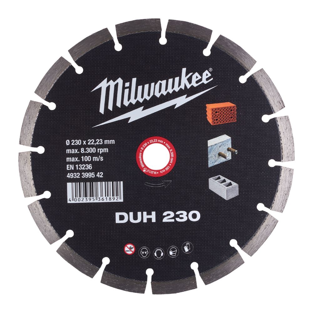 Produktbild Milwaukee Diamanttrennscheibe DUH 230 mm für harte Materialien