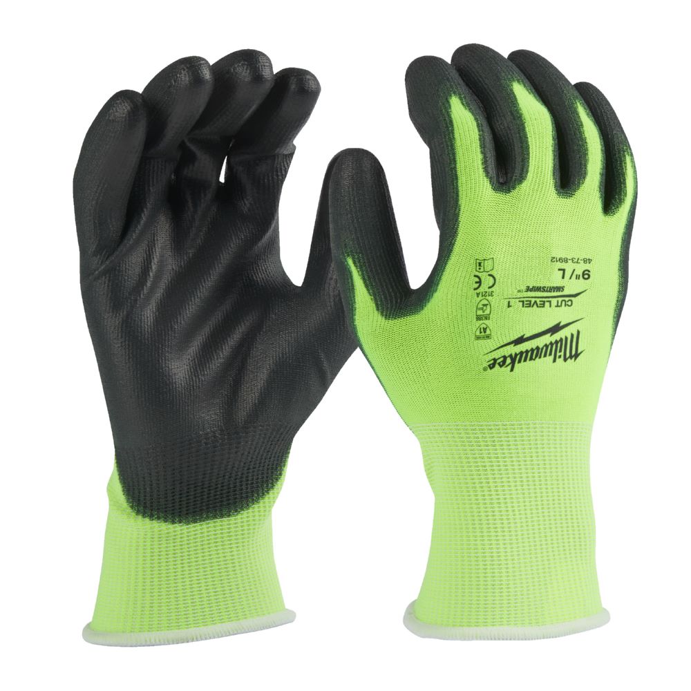 Produktbild Milwaukee Hi-Vis Schnittschutzhandschuhe Grösse 9/L Klasse 1/A