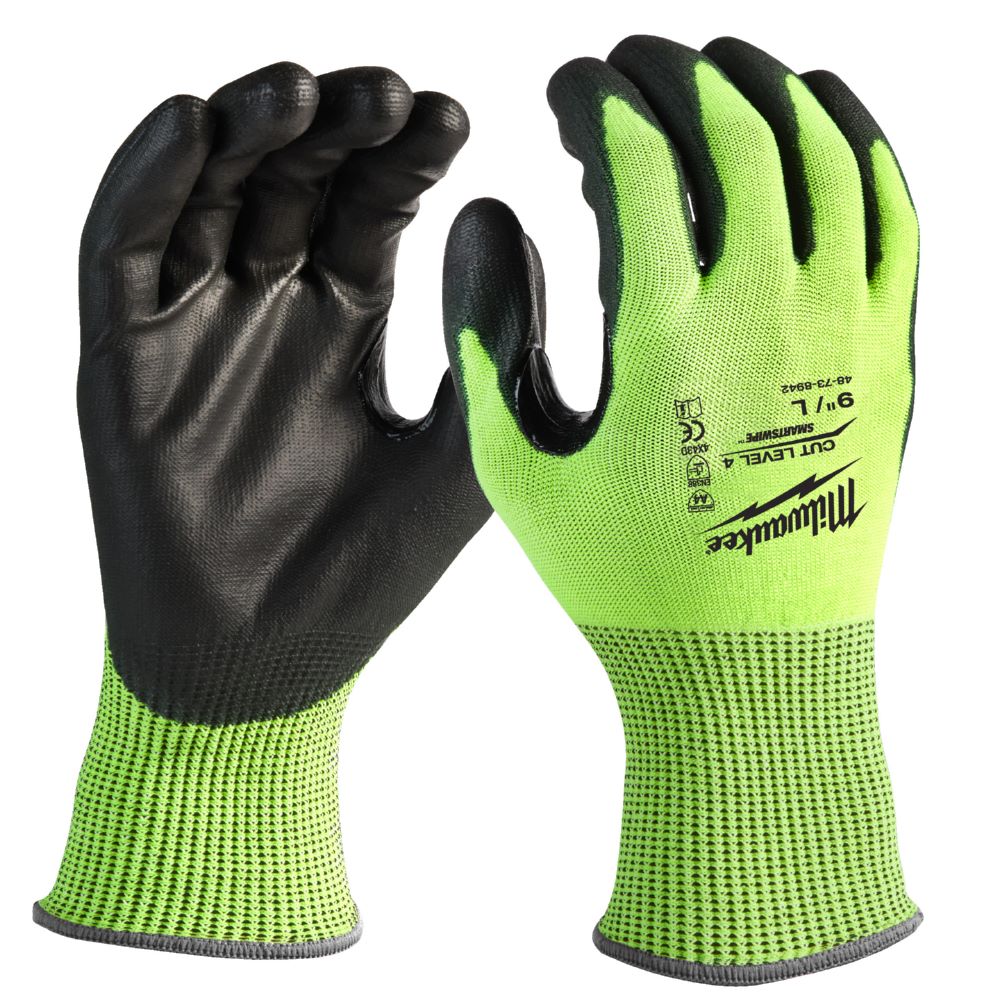 Produktbild Milwaukee Hi-Vis Schnittschutzhandschuhe Grösse 7/S Klasse 4/D