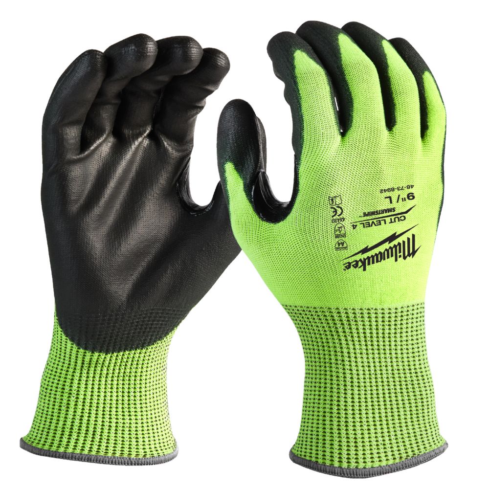 Produktbild Milwaukee Hi-Vis Schnittschutzhandschuhe Grösse 8/M Klasse 4/D