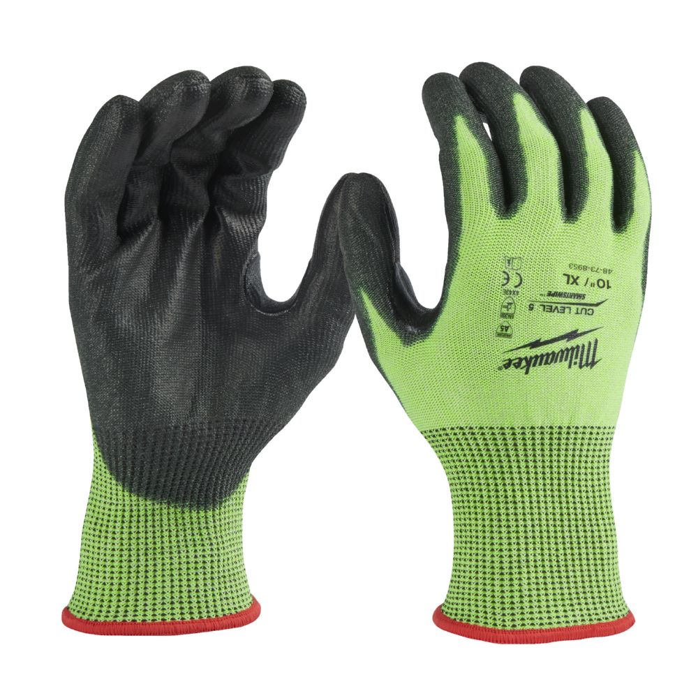 Produktbild Milwaukee Hi-Vis Schnittschutzhandschuhe Grösse 10/XL Klasse 5/E