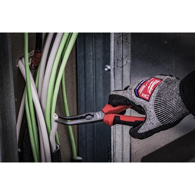 Produktbild Langbeck-Rundzange 205 mm, 45° gekröpft bild 2