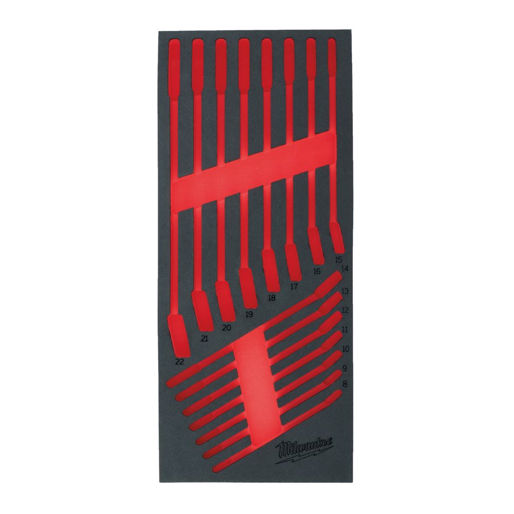 Produktbild Milwaukee Elektrowerkzeuge Ersatz Einlage 1/3 78 cm Werkstattwagen für Gelenk Ratschen Ringmaulschlü