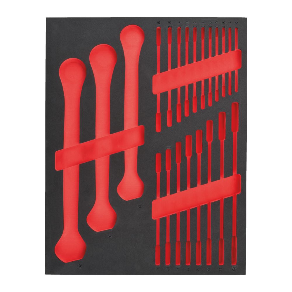 Produktbild Milwaukee Elektrowerkzeuge Ersatz Einlage 3/3 für Ratschen Ringmaulschlüssel für Werkstattwagen 78 cm