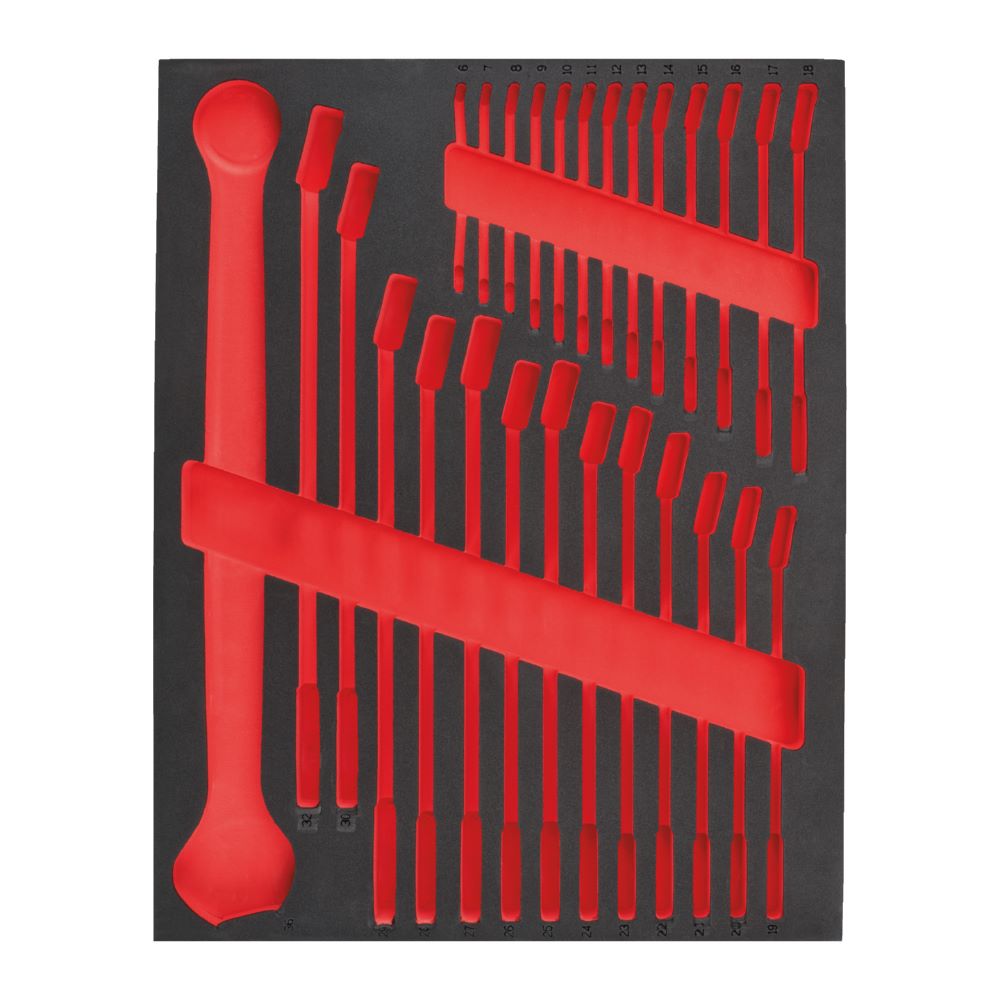 Produktbild Milwaukee Elektrowerkzeuge Ersatz Einlage 3/3 für Ringmaulschlüssel für Werkstattwagen 78 cm