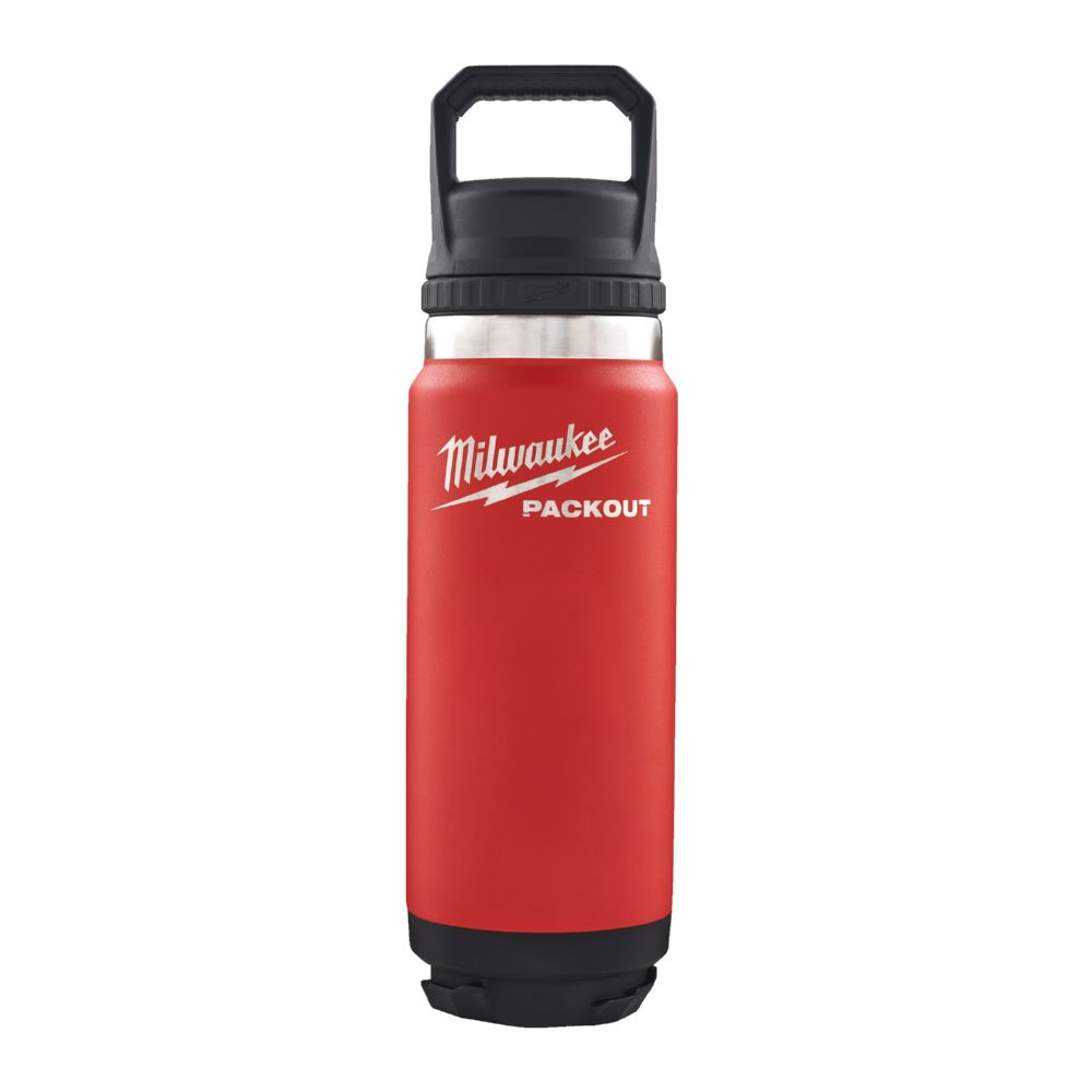 Produktbild Milwaukee Elektrowerkzeuge PACKOUT Thermosflasche 700 ml mit Schraubdeckel rot