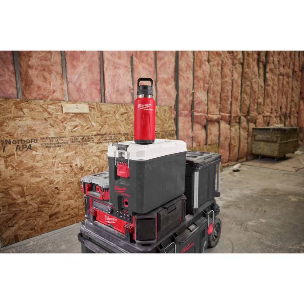 Produktbild Milwaukee Elektrowerkzeuge PACKOUT Thermosflasche 1065 ml mit Schraubdeckel rot bild 2
