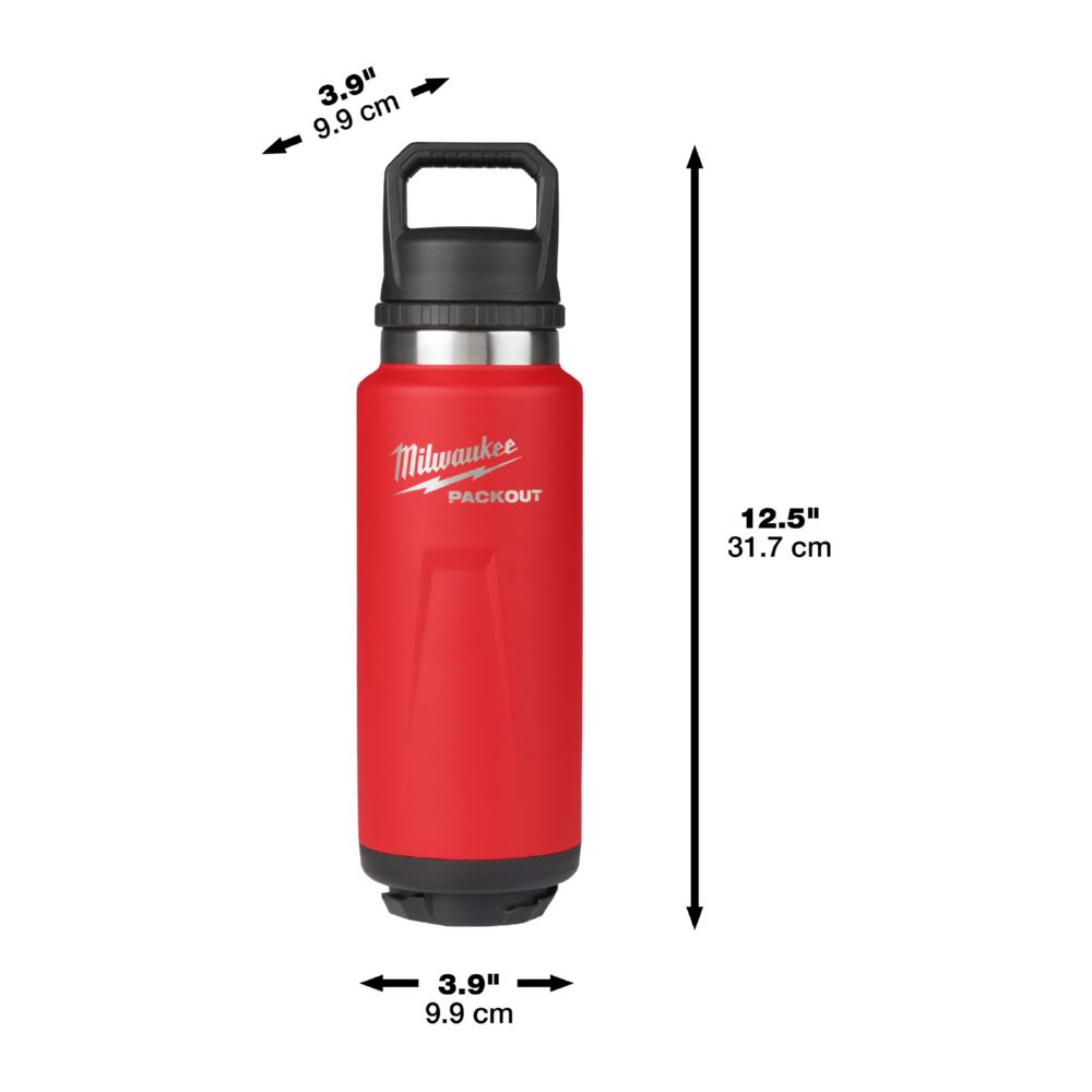 Produktbild Milwaukee Elektrowerkzeuge PACKOUT Thermosflasche 1065 ml mit Schraubdeckel rot bild 7