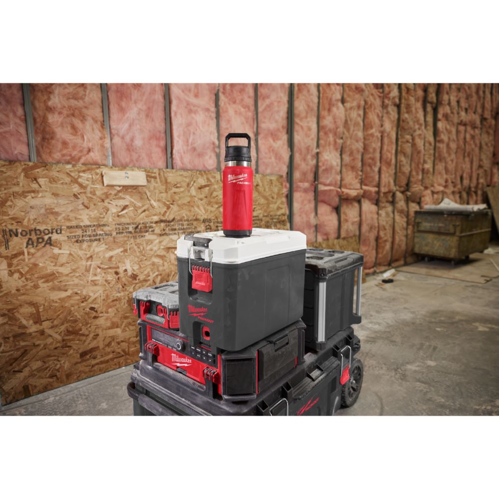 Produktbild Milwaukee Elektrowerkzeuge Thermosflasche mit Schraubdeckel rot PACKOUT 530 ml bild 3