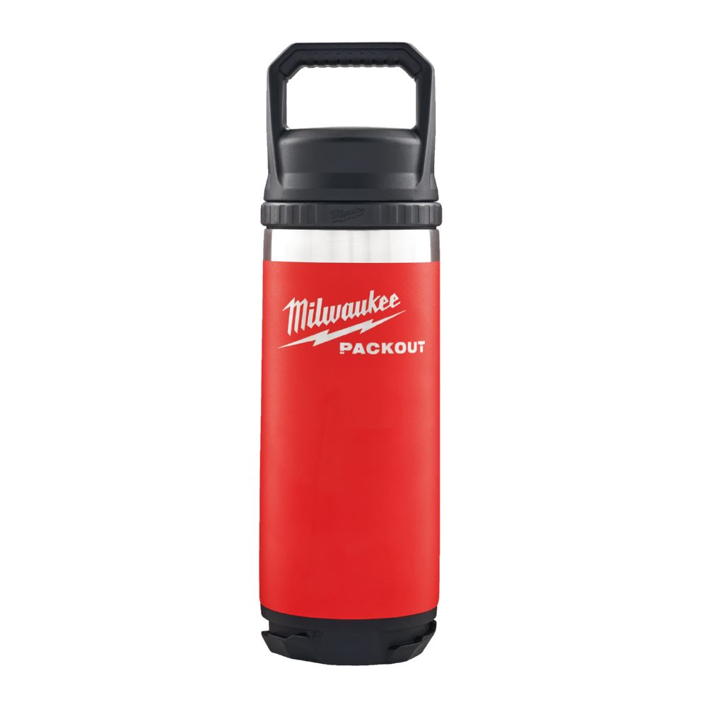 Produktbild Milwaukee Elektrowerkzeuge Thermosflasche mit Schraubdeckel rot PACKOUT 530 ml