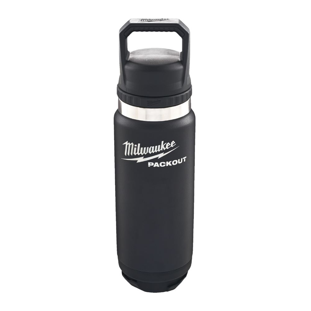 Produktbild Milwaukee Elektrowerkzeuge PACKOUT Thermosflasche 700 ml mit Schraubdeckel schwarz