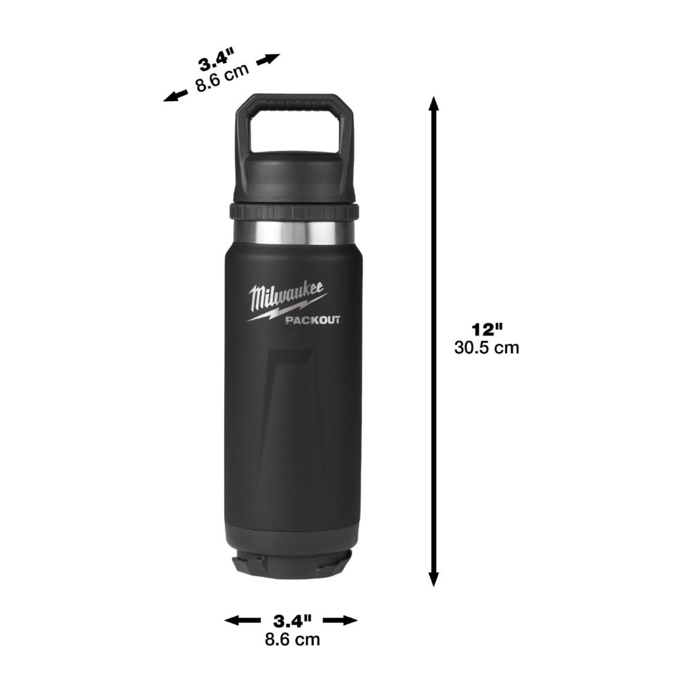 Produktbild Milwaukee PACKOUT Thermosflasche 530 ml mit Schraubdeckel schwarz bild 4